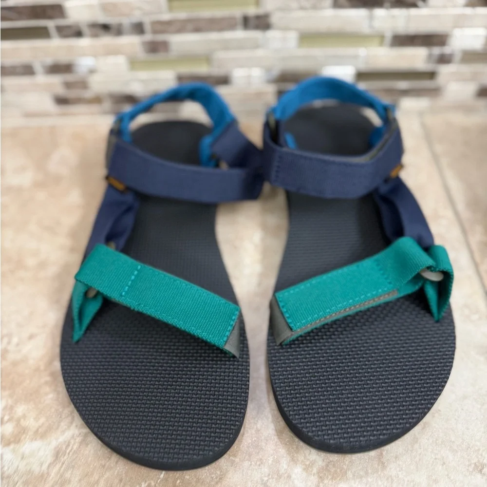 Teva Original Universal Sandals Men’s Size 10 Blues/Green NEW IN BOX - Picture 3 of 5